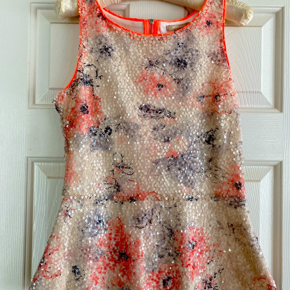 Shimmering peplum top